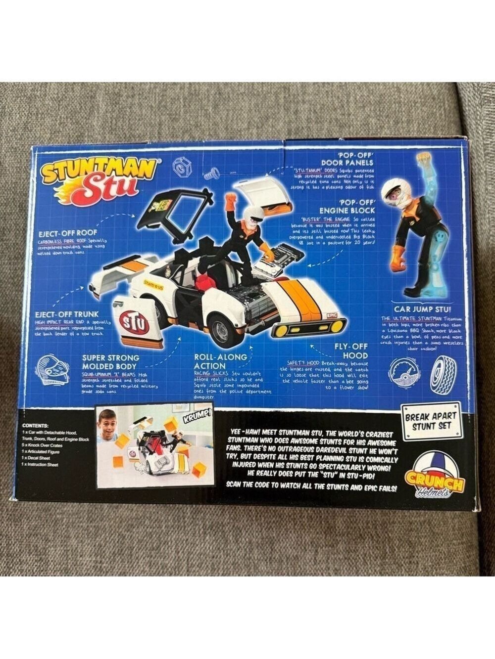 Stuntman Stu Race Ace Stunt Car Break Apart Stunt Set New Sealed Authentic - Picture 8 of 14